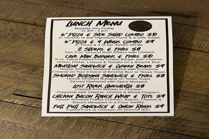 Lost River Pizza Company - Bowling Green, KY menu_pic