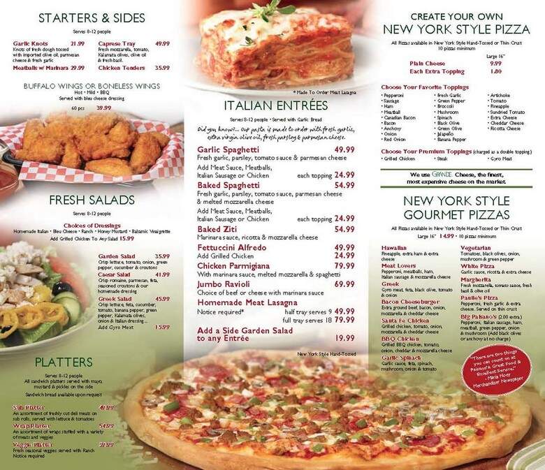 Paisano's Pizza Rockville - Rockville, MD menu_pic