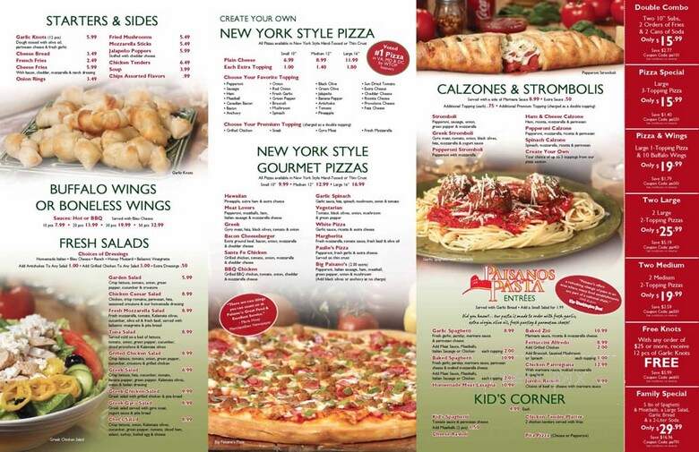 Paisano's Pizza Rockville - Rockville, MD menu_pic