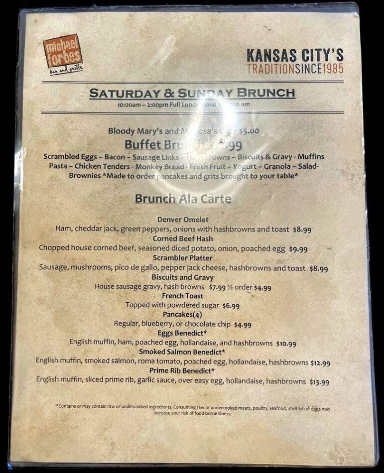 Michael Forbes Bar Grille - Kansas City, MO