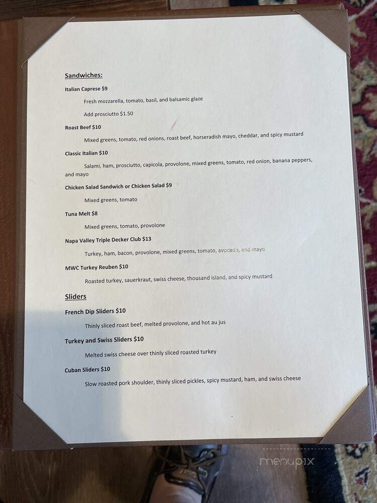 Black Chicken Wine Cellar - Matthews, NC menu_pic