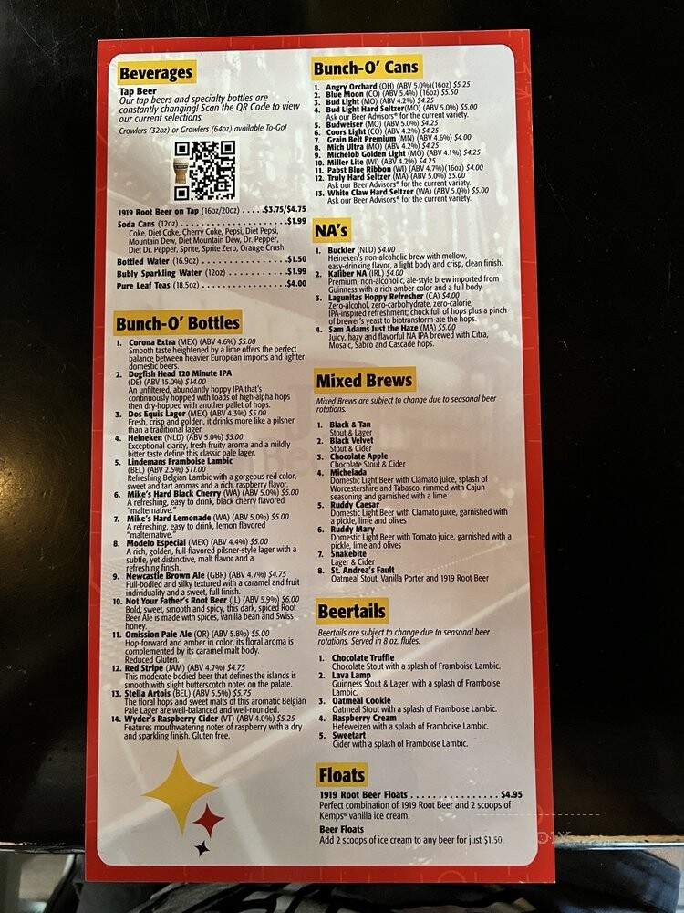 JL Beers - Grand Forks, ND menu_pic