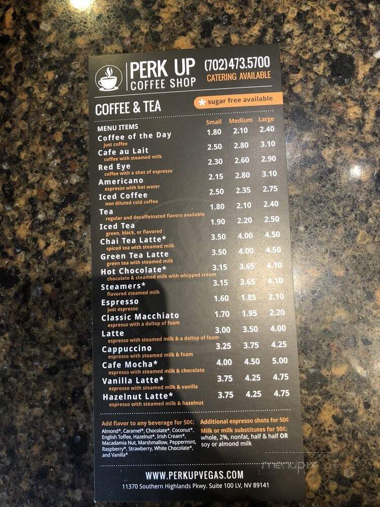 Perk Up Coffee Shop - Las Vegas, NV