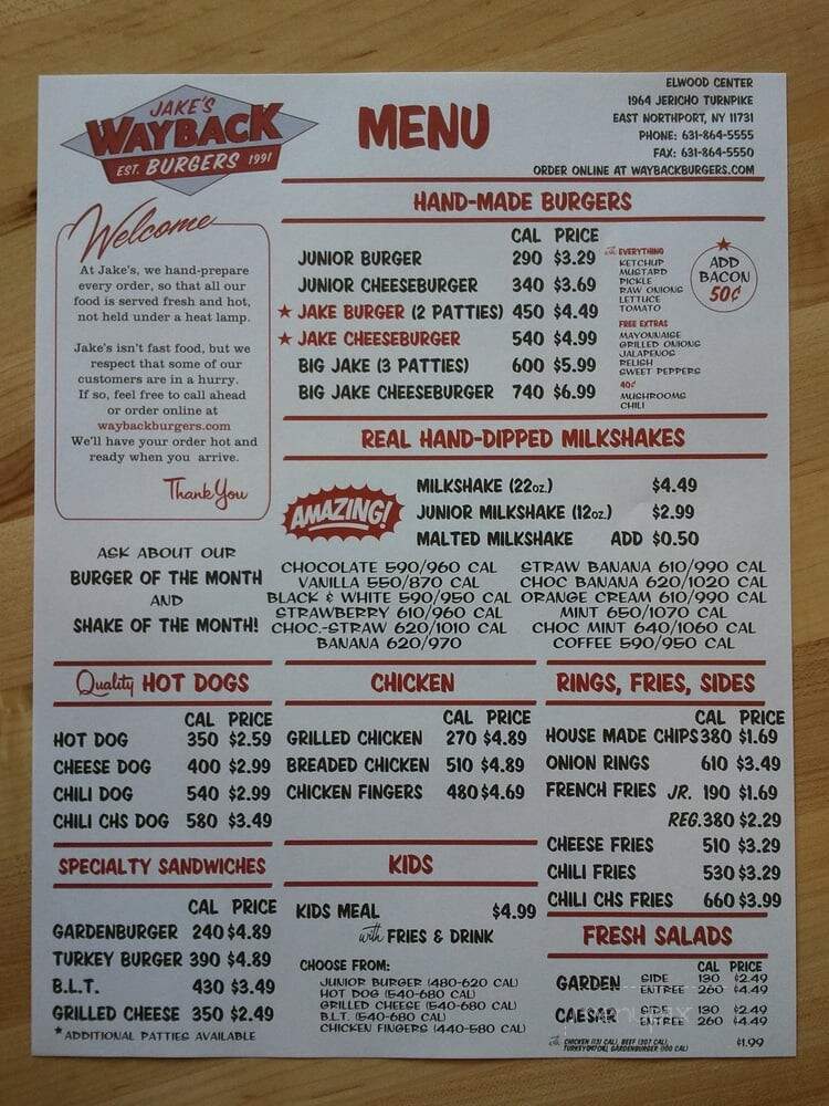Jake's Wayback Burgers - East Northport, NY