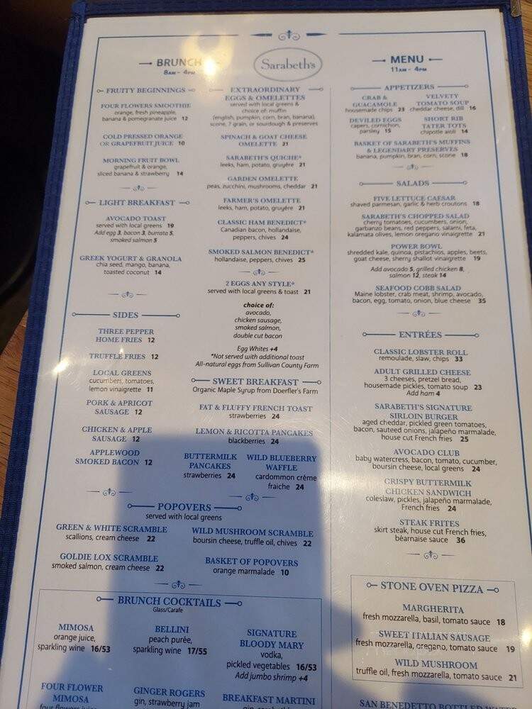 Sarabeth's - New York, NY menu_pic