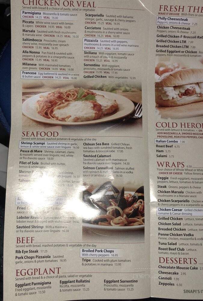 Sinapis Pizza Rustica - Bedford Hills, NY menu_pic