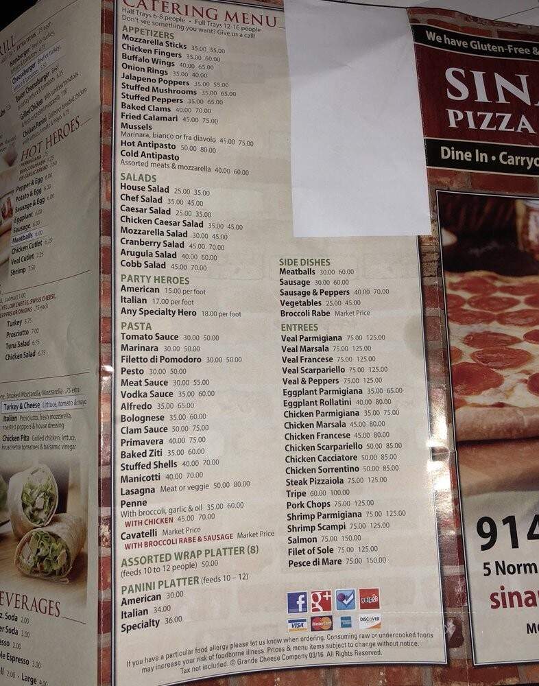 Sinapis Pizza Rustica - Bedford Hills, NY menu_pic