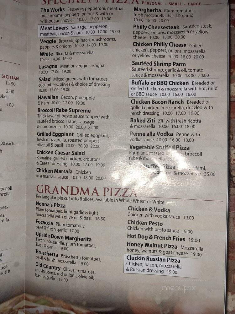 Sinapis Pizza Rustica - Bedford Hills, NY menu_pic