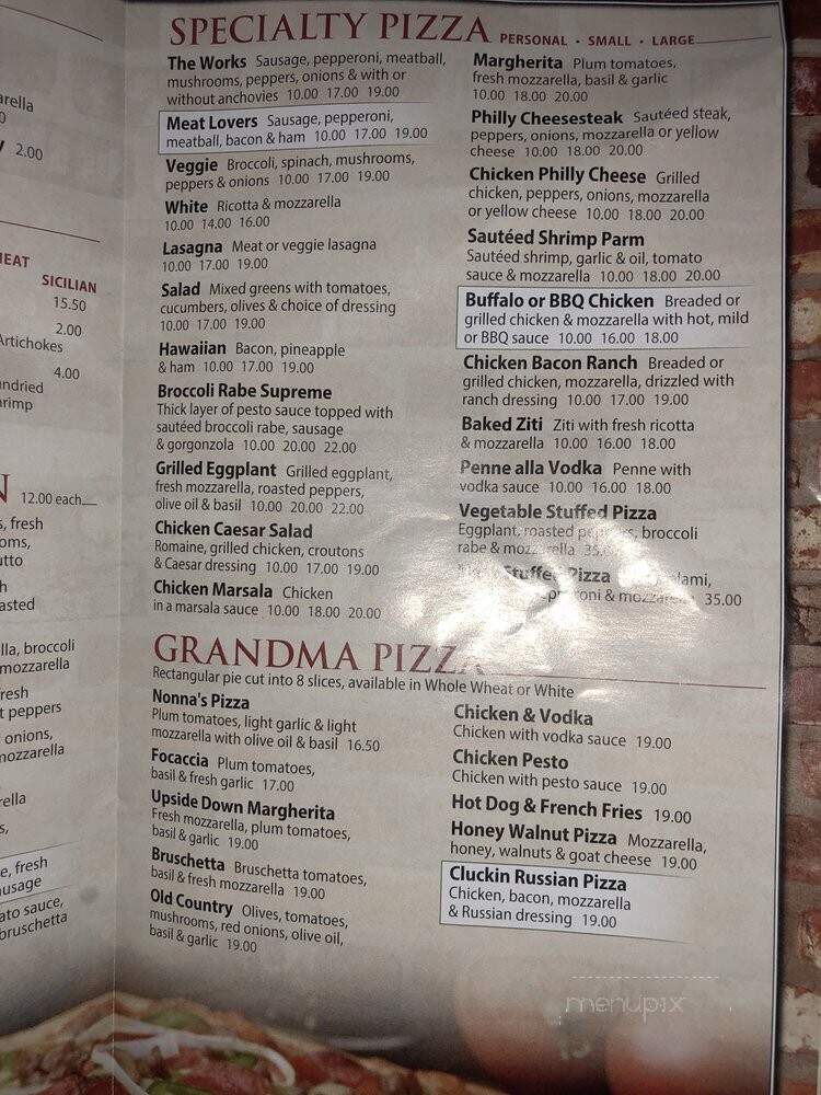 Sinapis Pizza Rustica - Bedford Hills, NY menu_pic