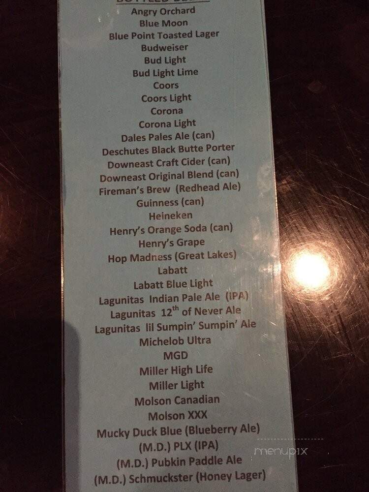 Sassy's Bar and Grille - Twinsburg, OH menu_pic