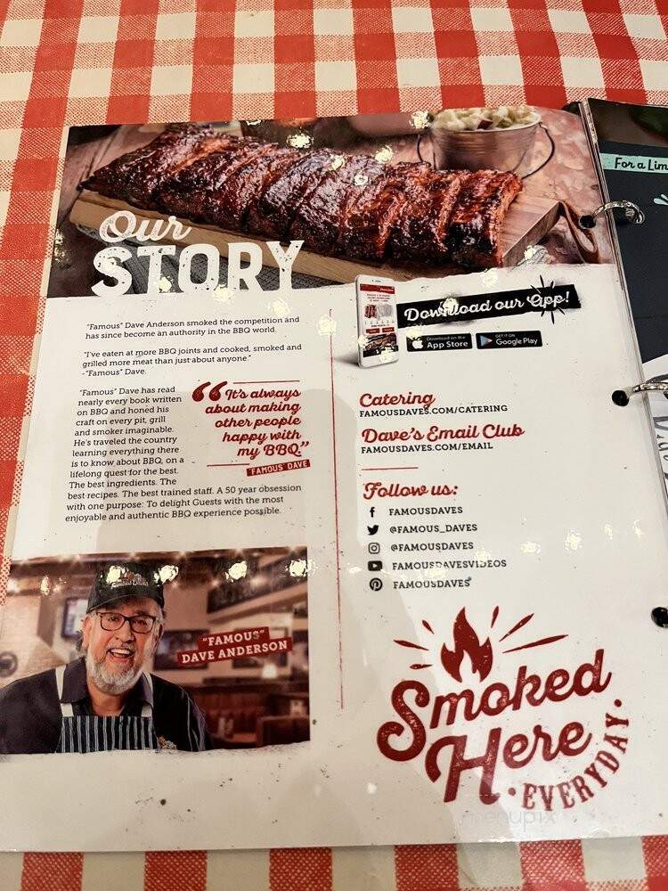 Famous Daves - Portland, OR menu_pic