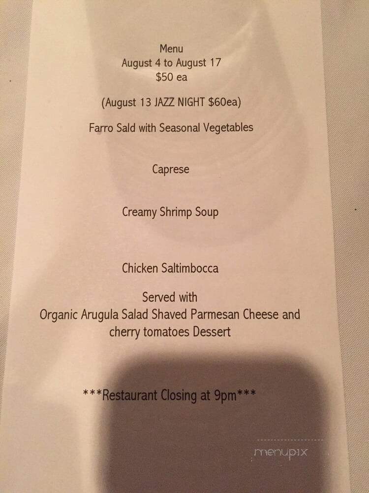 The Orangery at Glen Isle - Downingtown, PA menu_pic