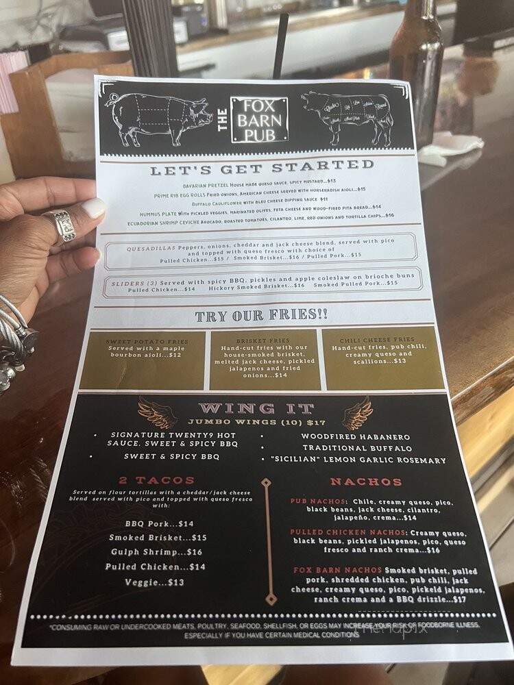 Twenty9 - Malvern, PA menu_pic