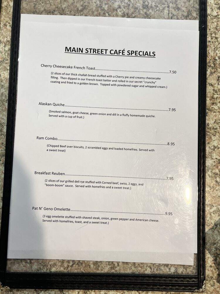 The Main Street Cafe - Royersford, PA