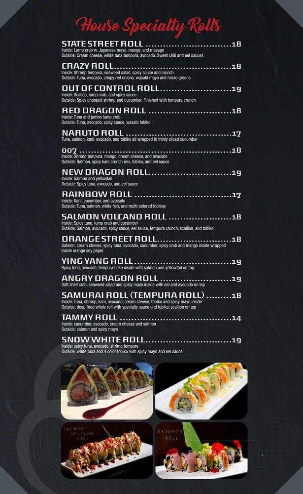 Temaki Sushi Bar - Philadelphia, PA menu_pic