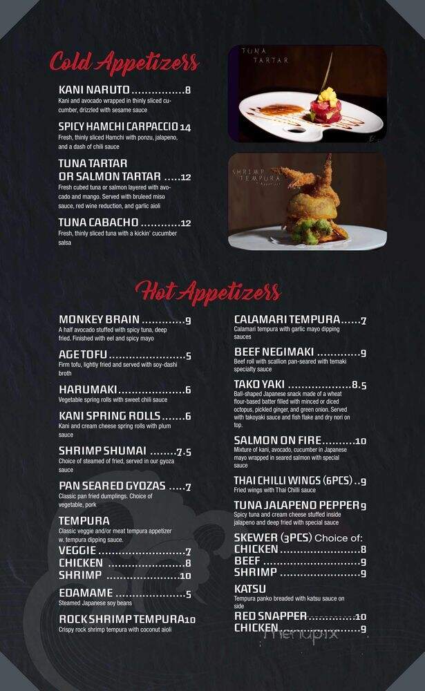 Temaki Sushi Bar - Philadelphia, PA menu_pic