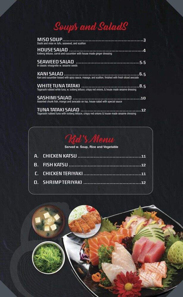 Temaki Sushi Bar - Philadelphia, PA menu_pic