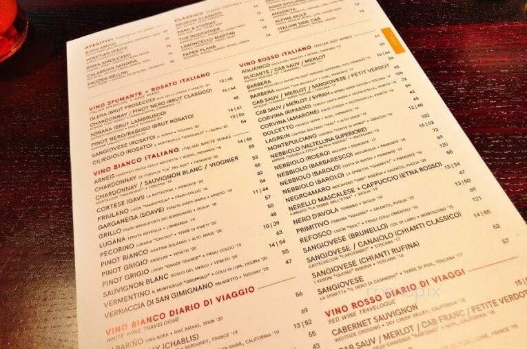 Gusto Italian Kitchen + Wine Bar - Austin, TX menu_pic