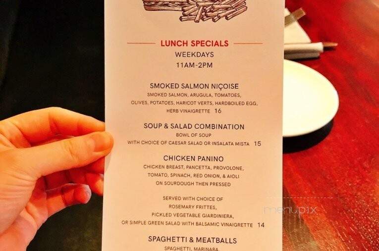 Gusto Italian Kitchen + Wine Bar - Austin, TX menu_pic