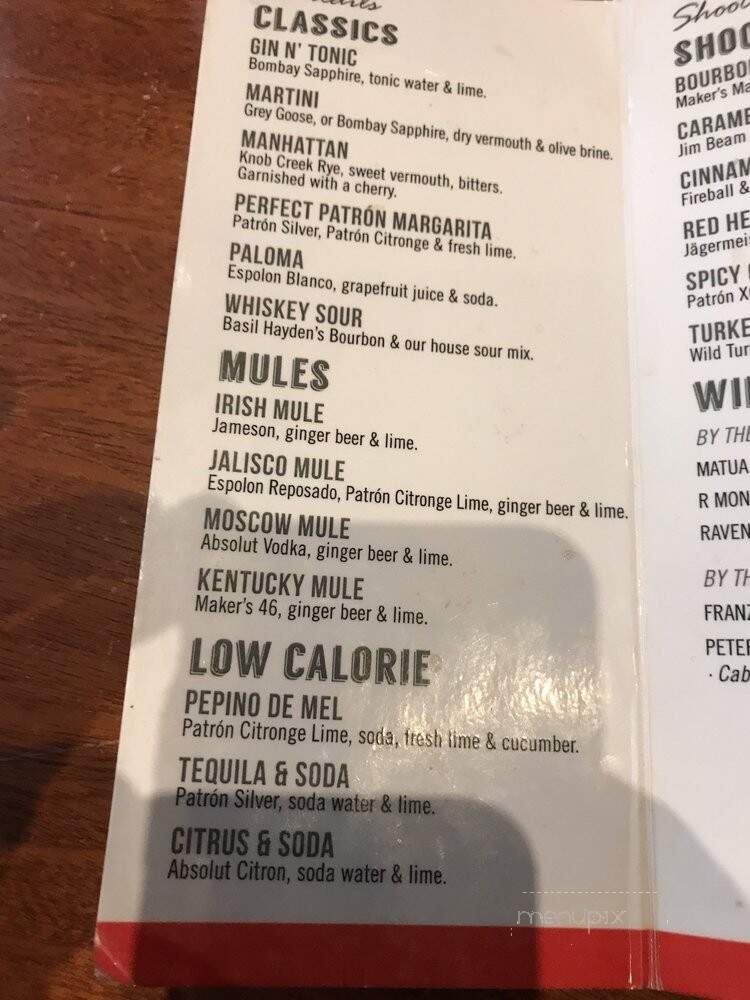 The Point After Sports Bar - Salt Lake City, UT menu_pic