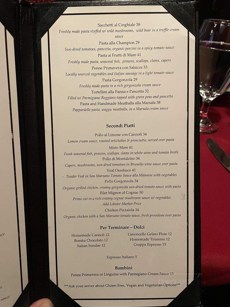 Montalcino Ristorante Italiano - Issaquah, WA menu_pic