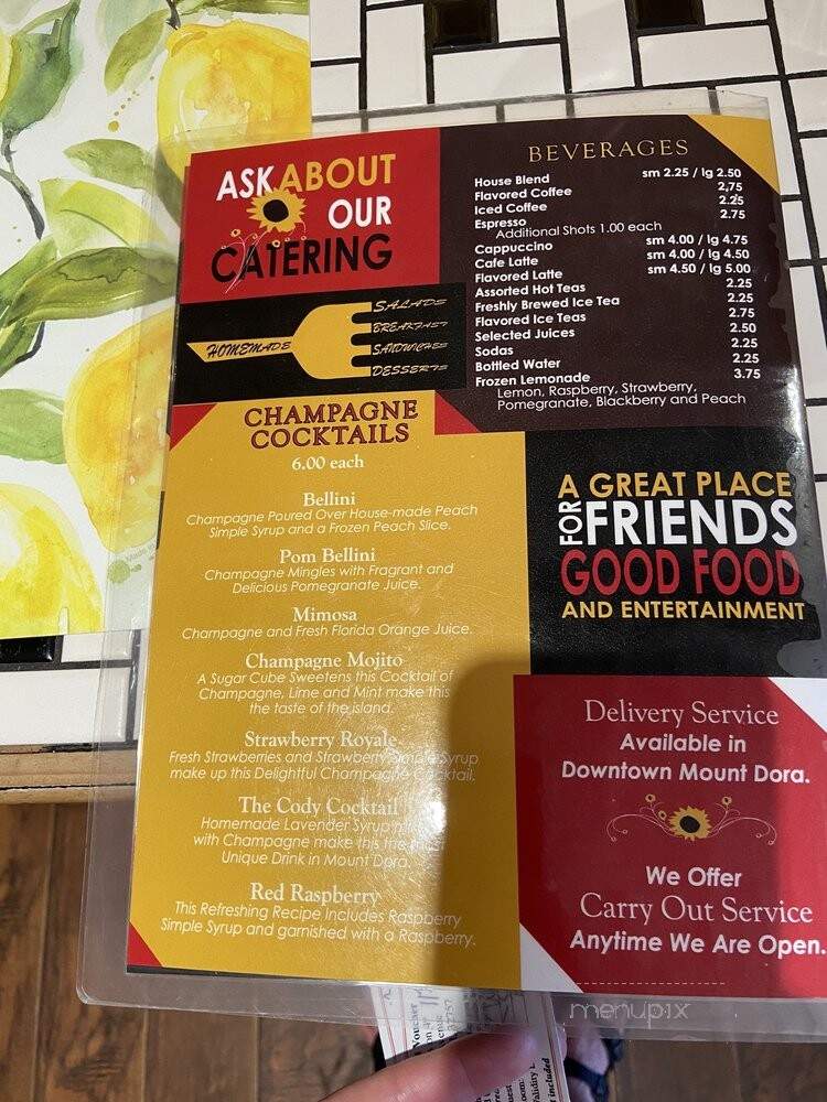 Cody's on 4th - Mount Dora, FL menu_pic
