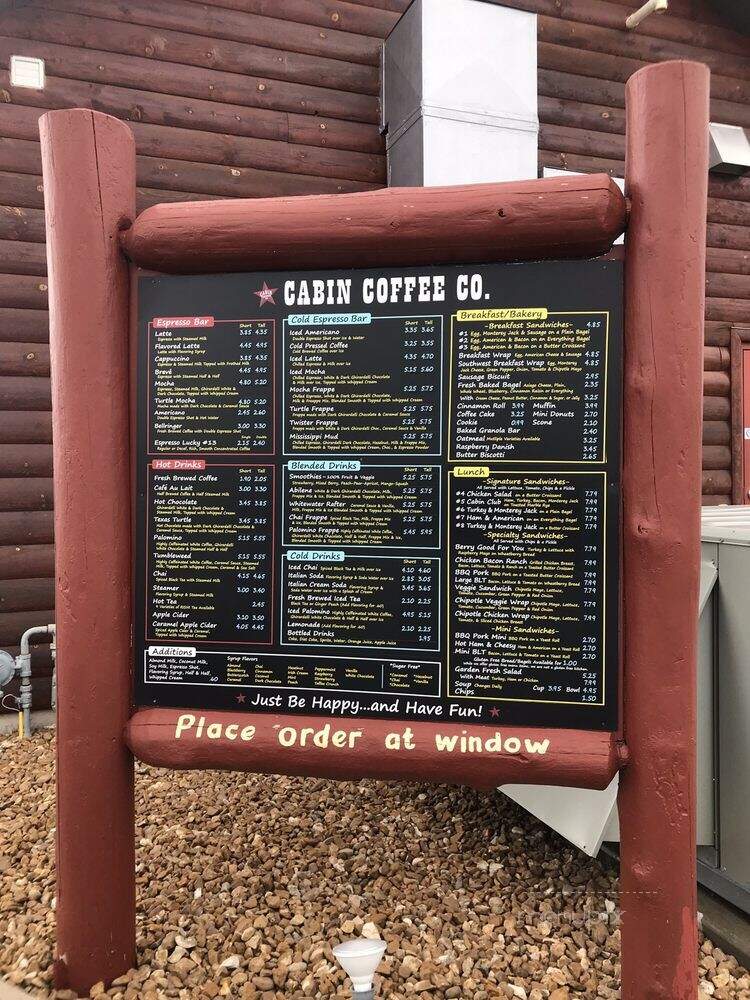 Cabin Coffee Company - Saint Charles, MN menu_pic