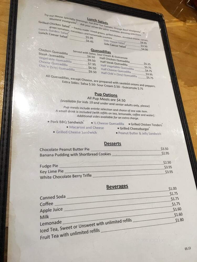 Big Bad Wolf Smokehouse Grill - Mount Juliet, TN menu_pic