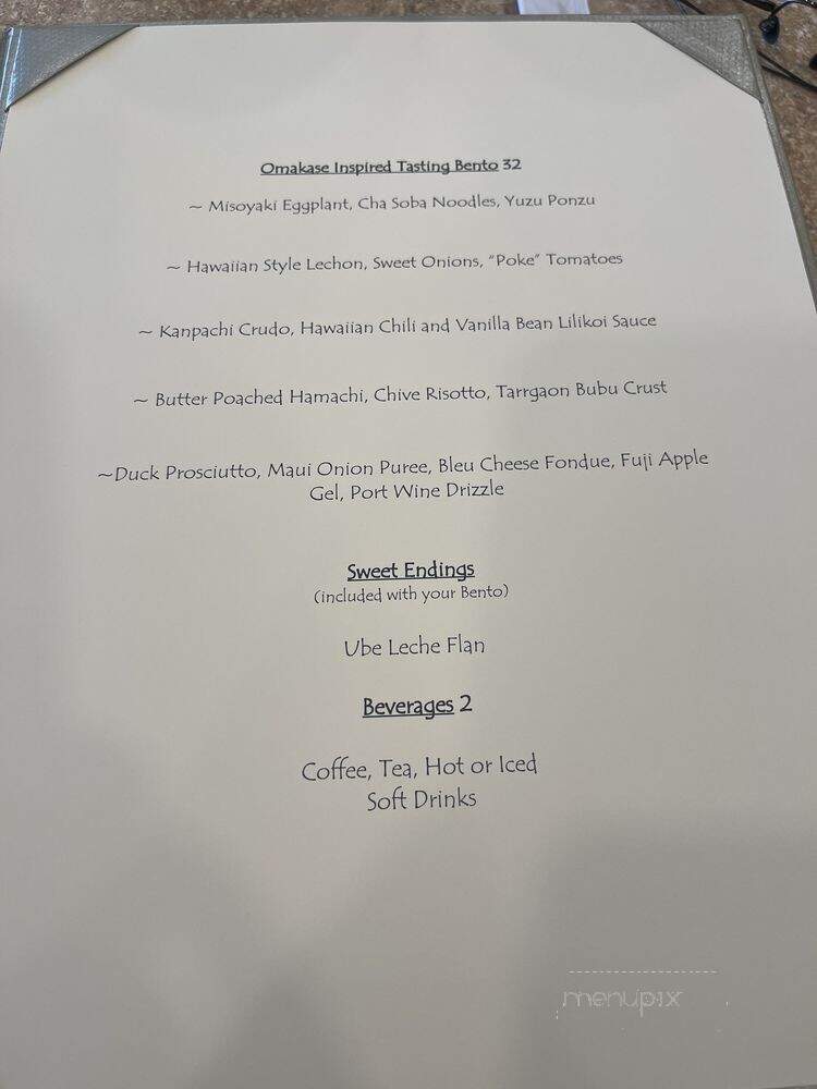 Pearl - Pearl City, HI menu_pic