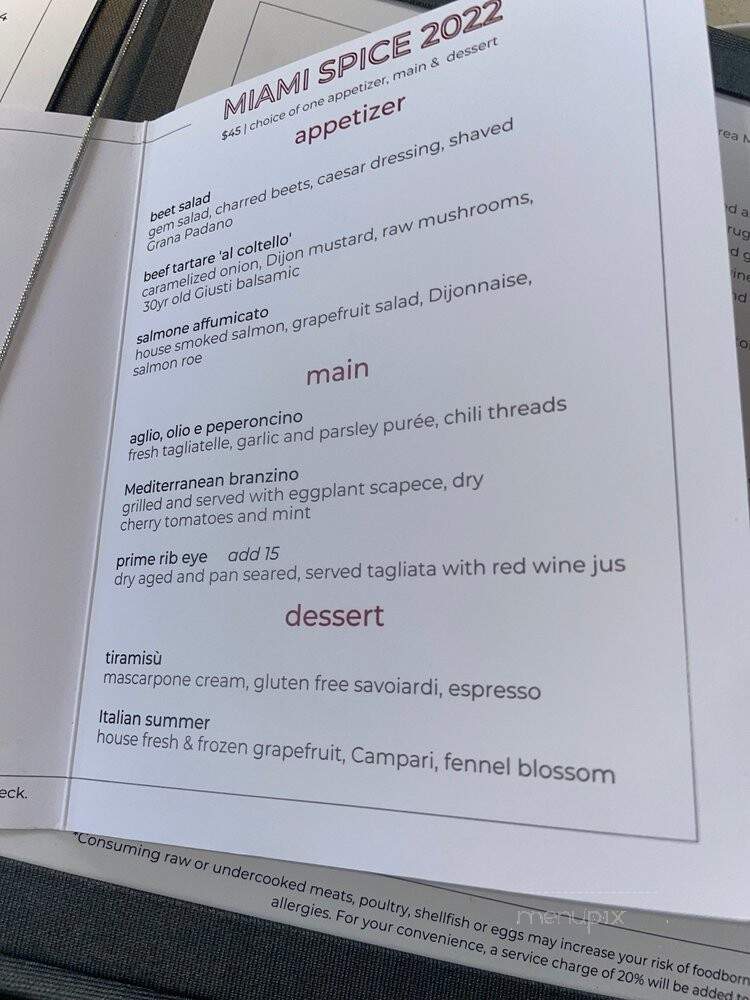 Toscana Divino - Miami, FL menu_pic