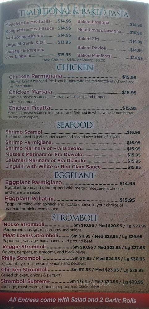 Bellas Italian Pizzeria - Orlando, FL menu_pic