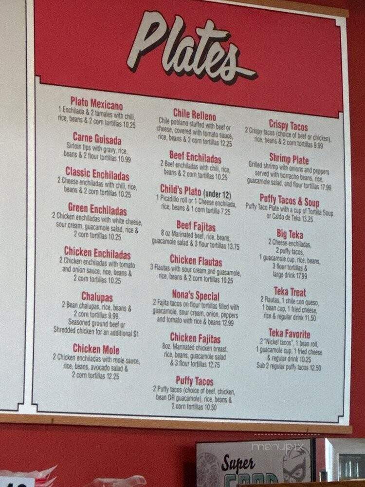 Teka Molino - San Antonio, TX menu_pic