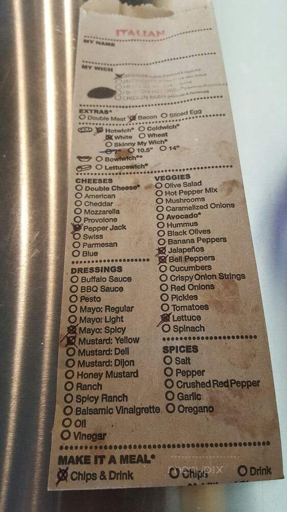 Which Wich - San Antonio, TX menu_pic