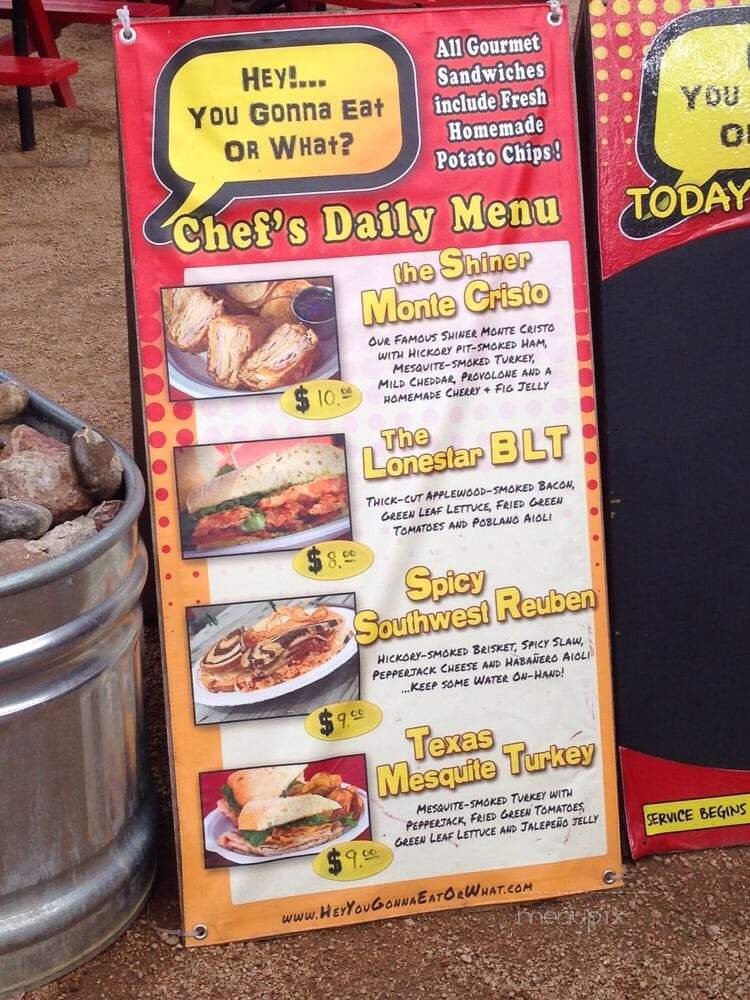 Hey!... You Gonna Eat Or What - Austin, TX menu_pic
