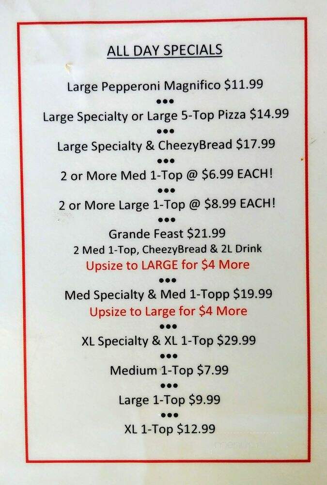 Marco's Pizza - Fort Worth, TX menu_pic