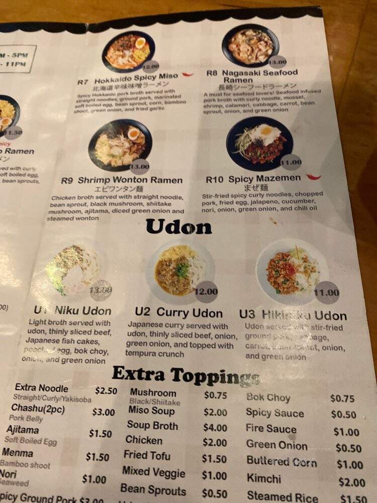 Ninja Sushi and Grill - Arlington, TX menu_pic