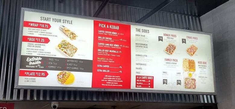 The Kebab Shop - San Diego, CA menu_pic