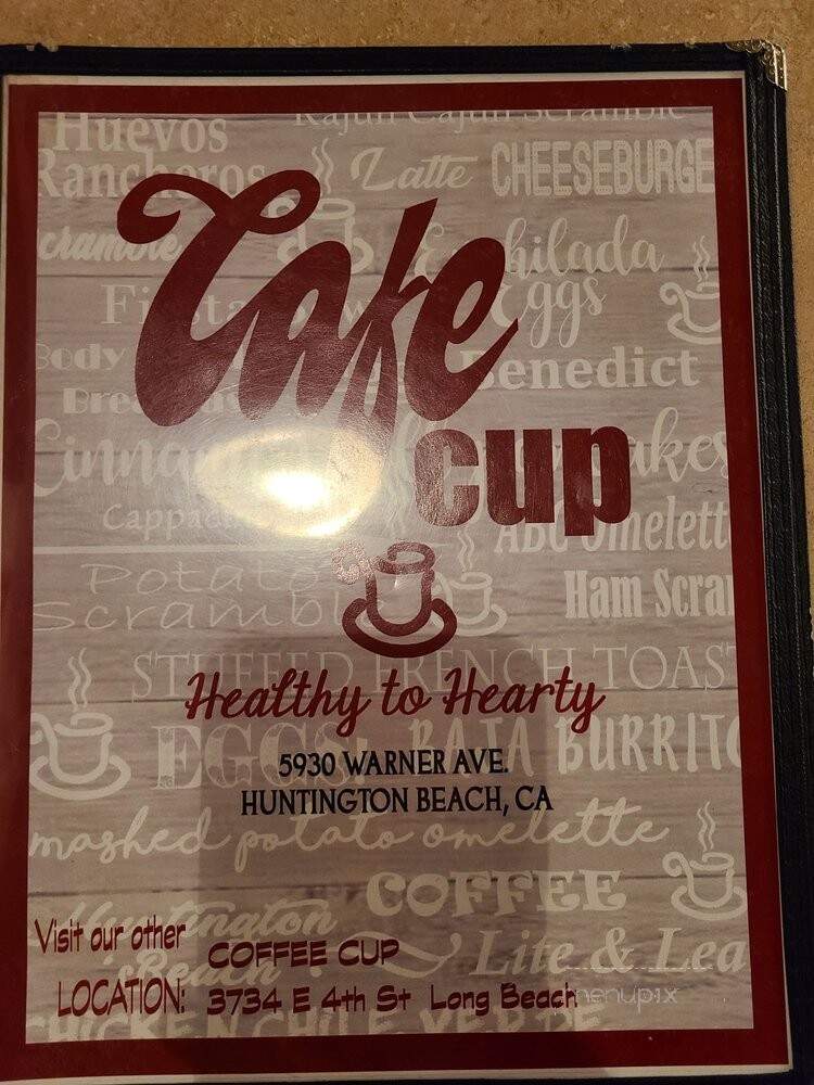 Cafe Cup - Huntington Beach, CA menu_pic