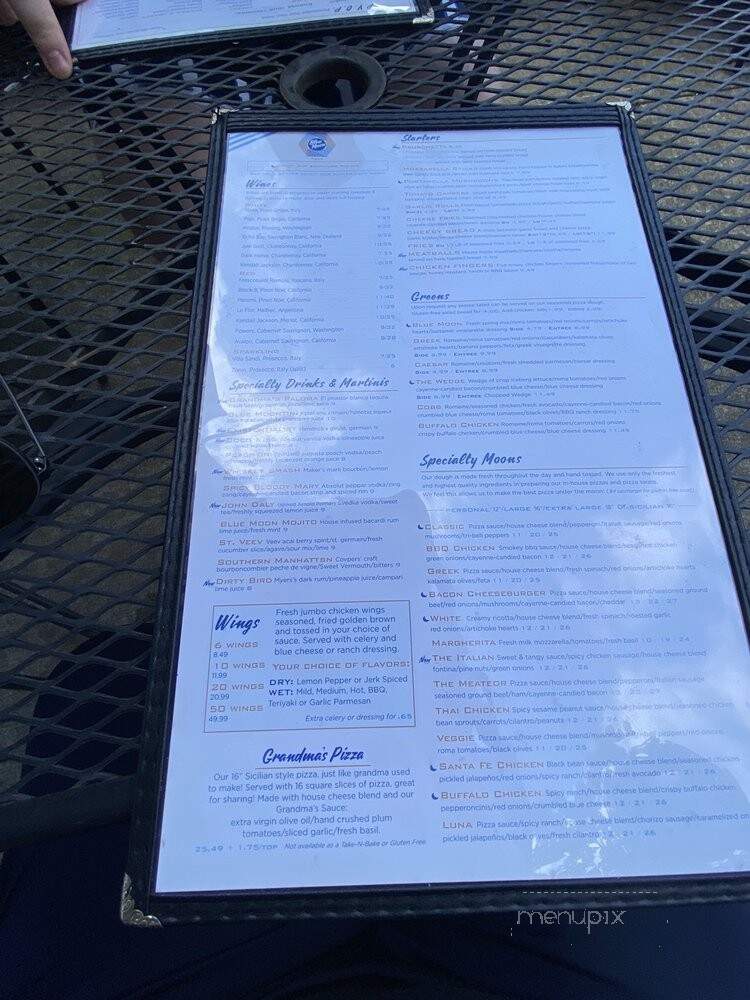Blue Moon Pizza - Atlanta, GA menu_pic