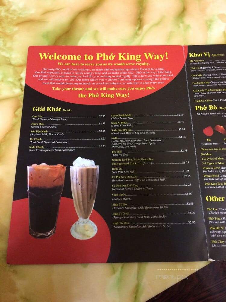 Pho King Way - Carson, CA menu_pic