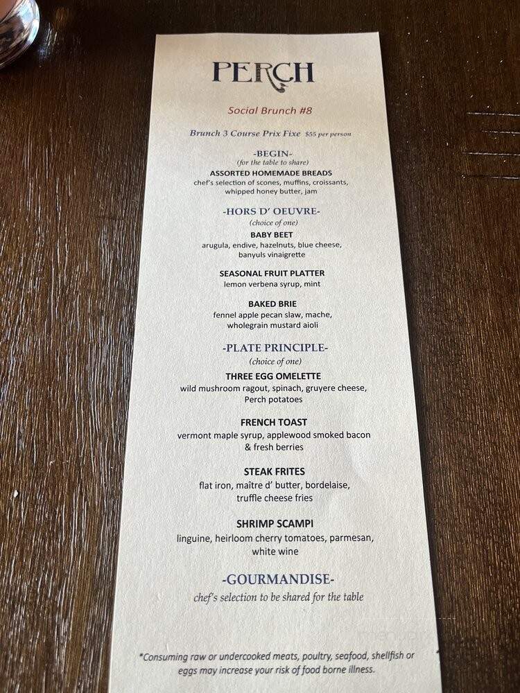 Perch - Los Angeles, CA menu_pic