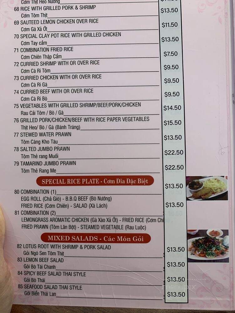 Saigon 2 - Rio Rancho, NM menu_pic