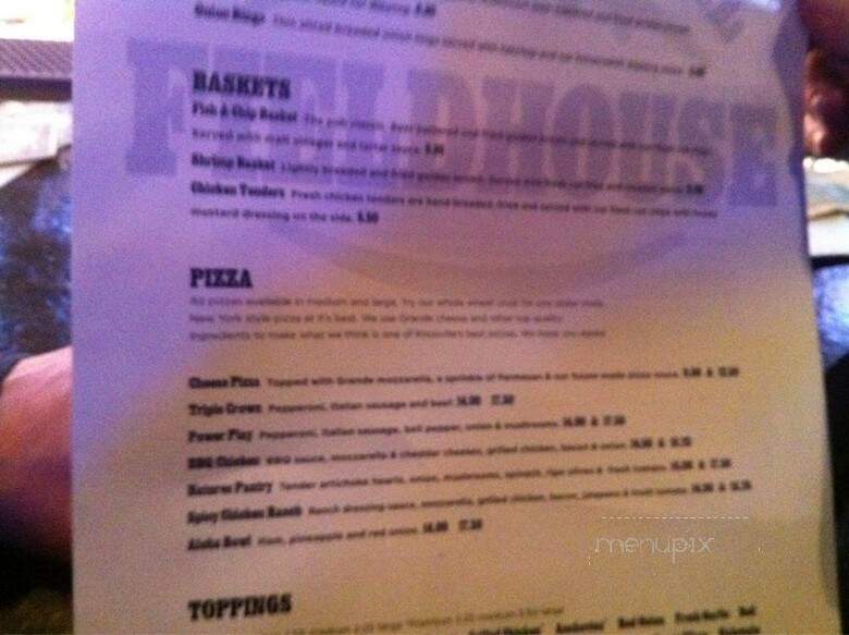 Bearden Hill Fieldhouse - Knoxville, TN menu_pic