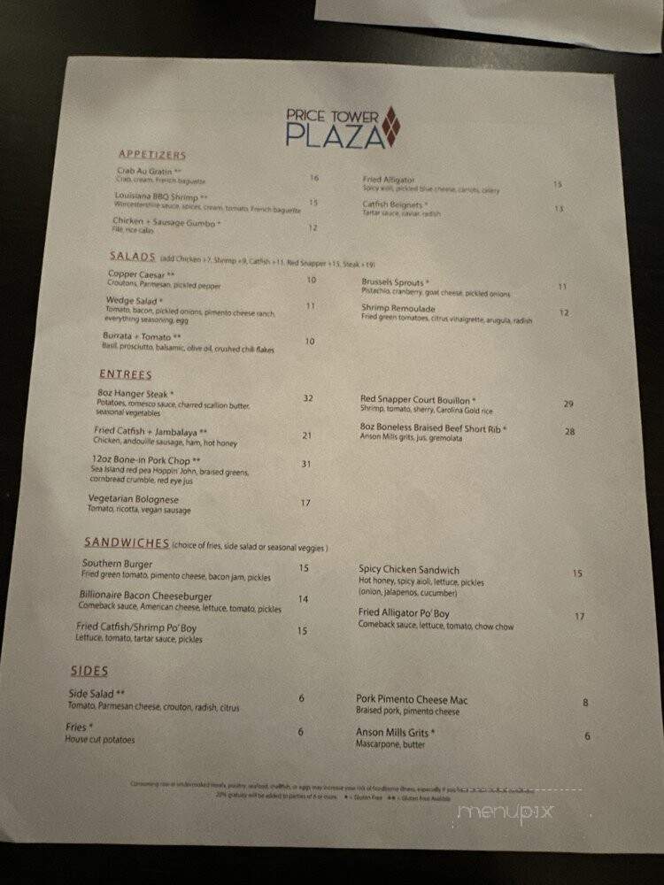 The Copper Bar - Bartlesville, OK menu_pic