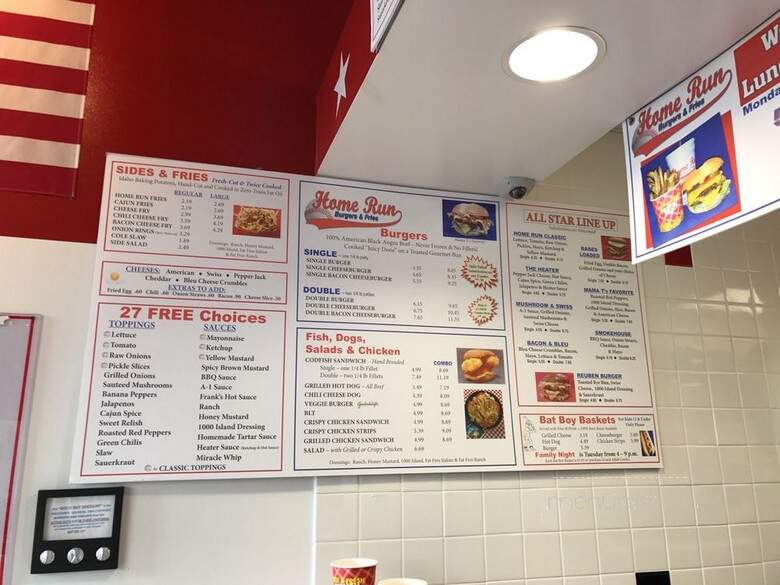 Home Run Burgers Fries - Louisville, KY menu_pic