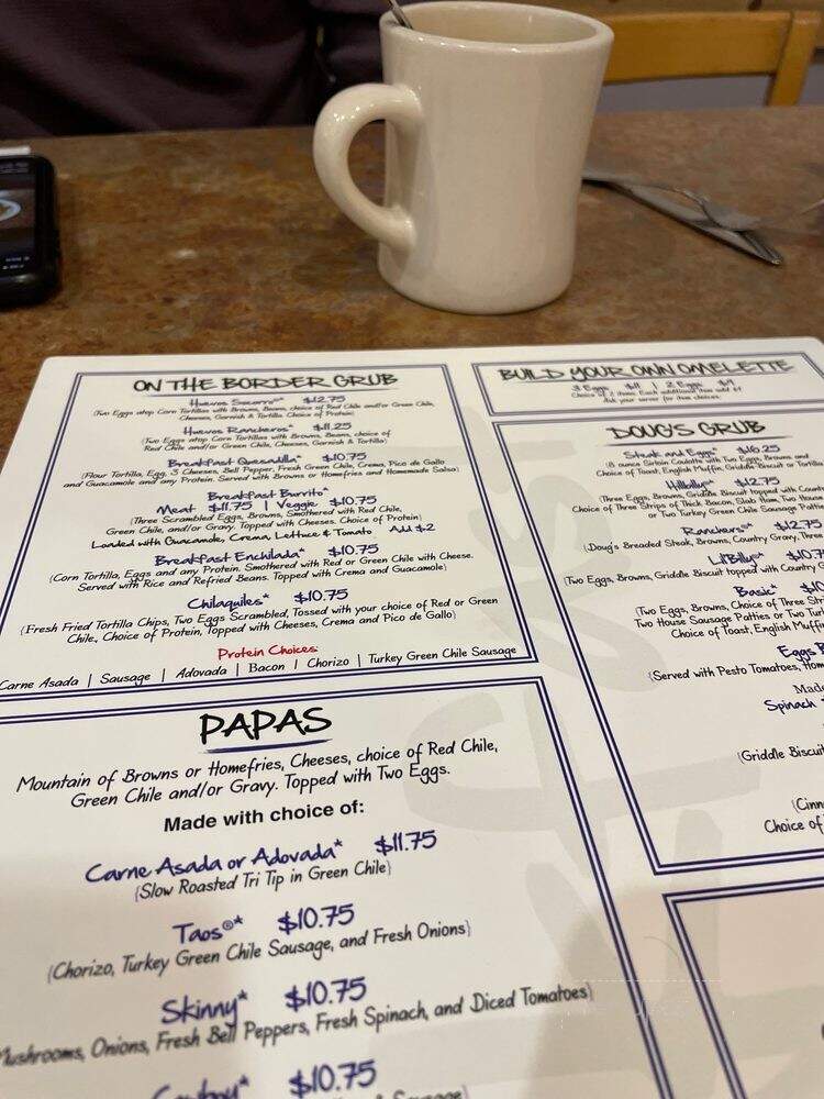 Doug's Day Diner - Fort Collins, CO menu_pic