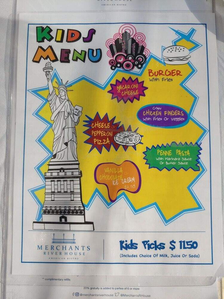 Merchants River House - New York, NY menu_pic
