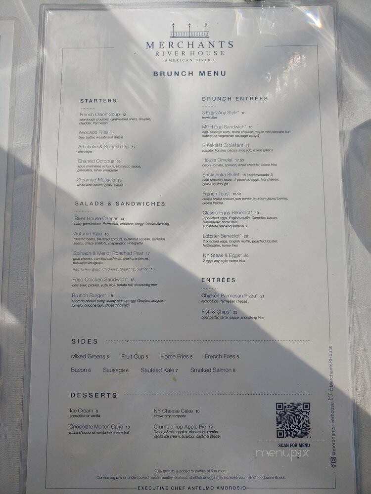 Merchants River House - New York, NY menu_pic