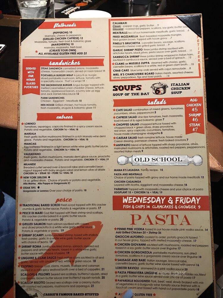 B. Pinelli's Simply Italian - East Providence, RI menu_pic