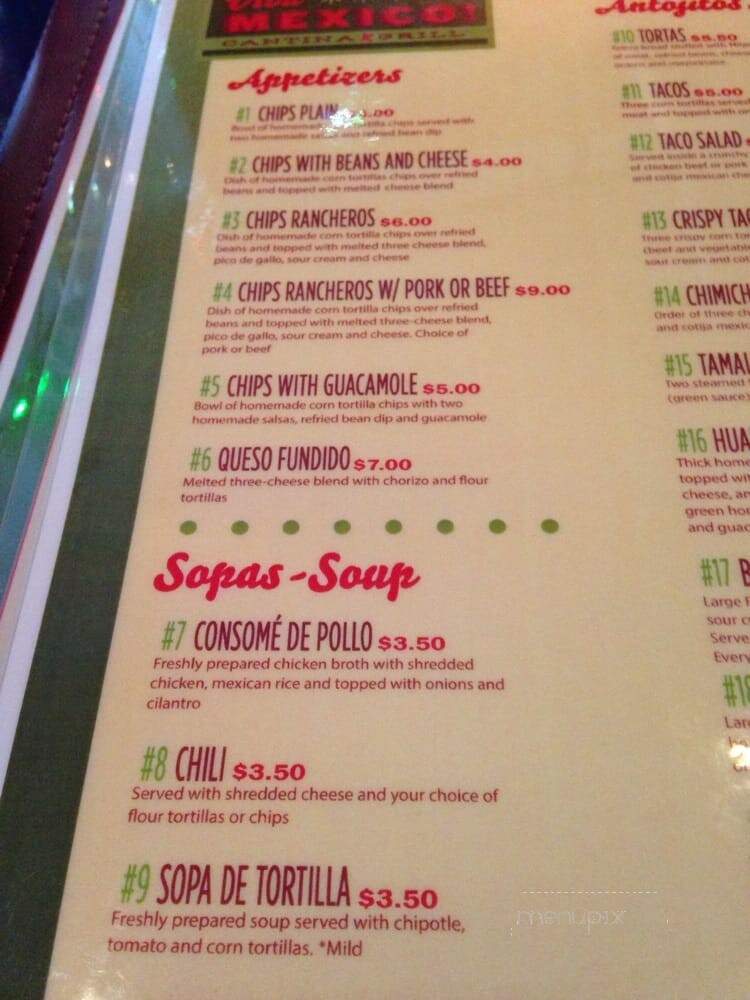 Viva Mexico - Providence, RI menu_pic